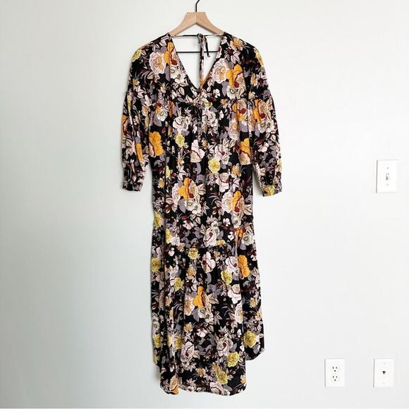 Who What Wear x Target Floral Flowy Midi Dress - Picture 4 of 7